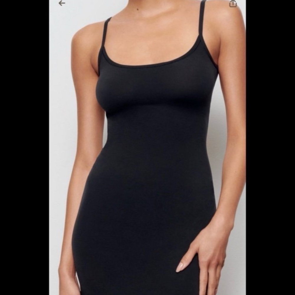 NWT Skims Fits Everybody Slip Dress Onyx XL